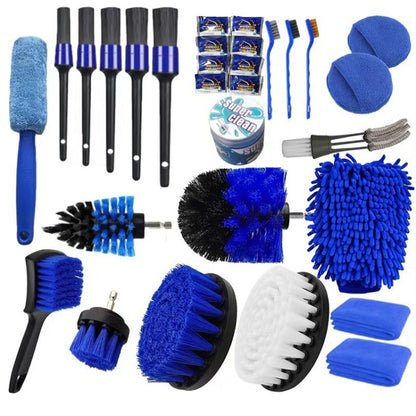 30 in 1 Car Wash Waterproof Gloves Wheel Hub Cleaning Brush - In Car by buy2fix | Online Shopping UK | buy2fix