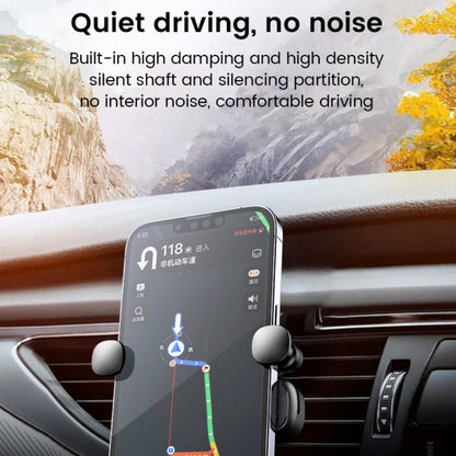 S03 Vehicle Air Outlet Gravity Navigation Mobile Phone Holder, Color: White Eagle Mouth - In Car by buy2fix | Online Shopping UK | buy2fix