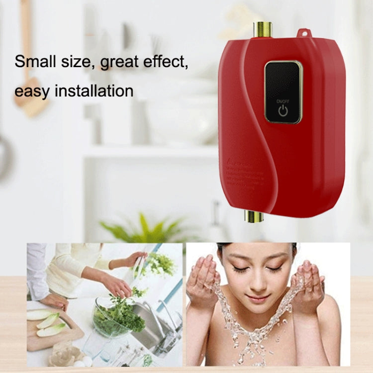 Instant Water Heater Mini Kitchen Quick Heater Household Hand Washing Water Heater US Plug(Black) - Water Heaters & Parts by buy2fix | Online Shopping UK | buy2fix