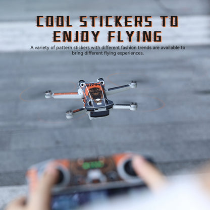 For DJI Mini 3 Pro Remote Control Body Sticker ,Spec: RC With Screen(Graffiti No. 2) - Stickers by RCSTQ | Online Shopping UK | buy2fix