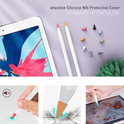 For Apple Pencil 1 / 2 AhaStyle PT107 40pcs Silicone Tip Protective Case(Mixed Style) - Pencil Accessories by AhaStyle | Online Shopping UK | buy2fix