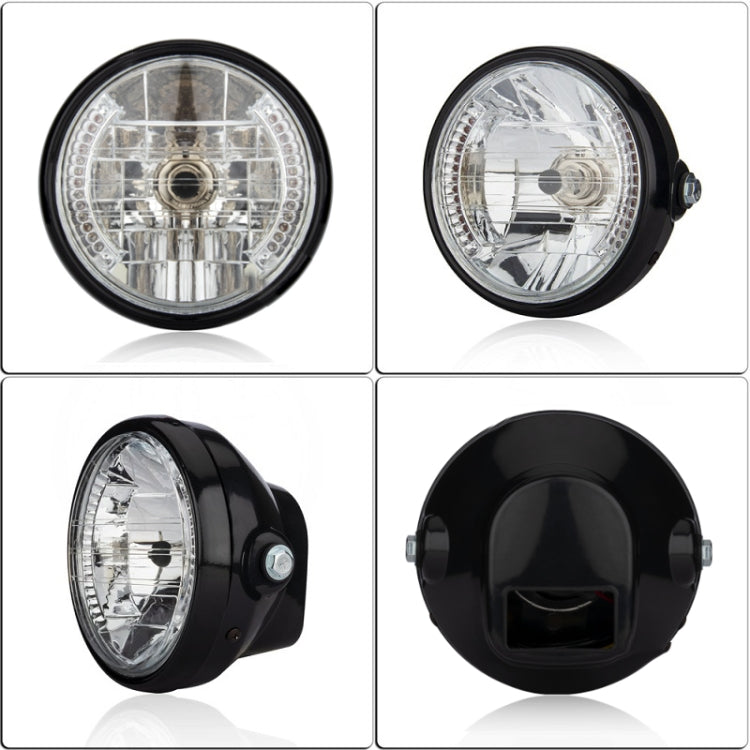 Motorcycle 7 Inch LED Headlight Angel Ring With Steering Function(No Bracket) - Headlights by buy2fix | Online Shopping UK | buy2fix