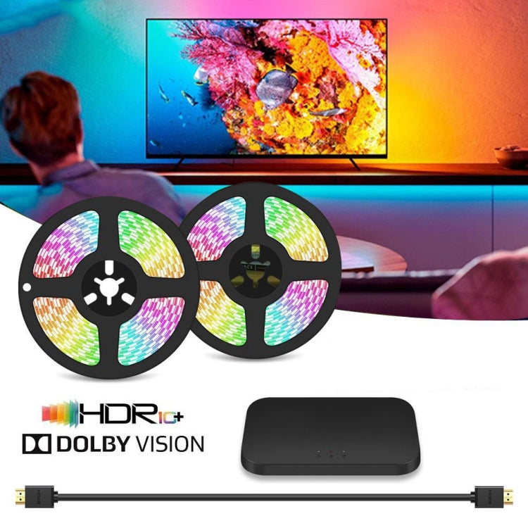 HDMI 2.0-PRO Smart Ambient TV Led Backlight Led Strip Lights Kit Work With TUYA APP Alexa Voice Google Assistant 2 x 2.5m(EU Plug) - Casing Waterproof Light by buy2fix | Online Shopping UK | buy2fix