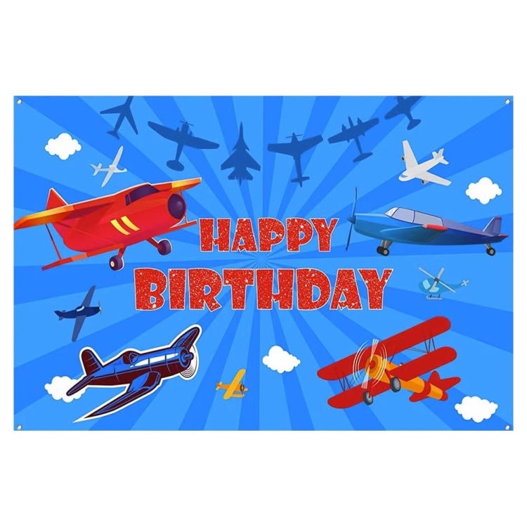 180x120cm Airplane Theme Birthday Background Cloth Children Birthday Party Decoration Photography Background -  by buy2fix | Online Shopping UK | buy2fix