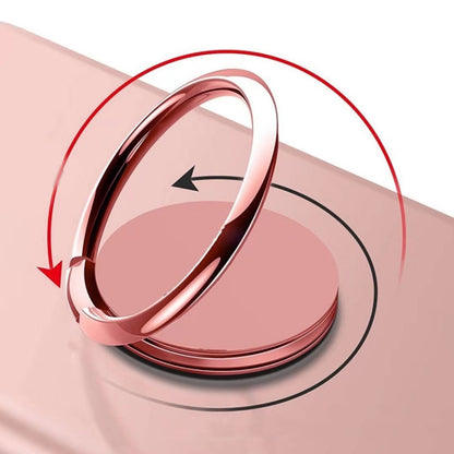Full Metal Bracket 360 Degree Rotating Magnetic Phone Ring Buckle(Rose Gold) - Ring Holder by buy2fix | Online Shopping UK | buy2fix