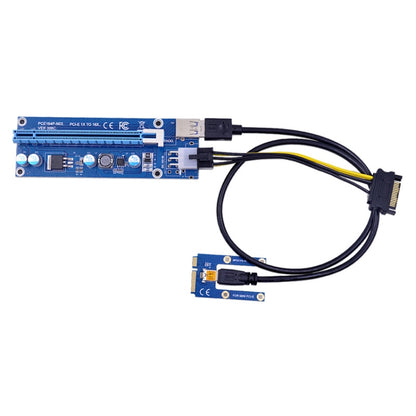 PCE164P-N03 VER006C Mini PCI-E 1X To 16X Riser For Laptop External Image Card, Spec: Blue Board 6pin - Add-on Cards by buy2fix | Online Shopping UK | buy2fix