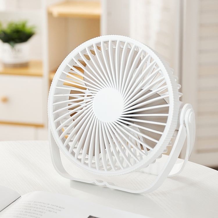 3-in-1 Electric Fan Wall Mounted Desktop Quiet Brushless Turbine Mini Fan, Style: USB Plug(White) - Electric Fans by buy2fix | Online Shopping UK | buy2fix