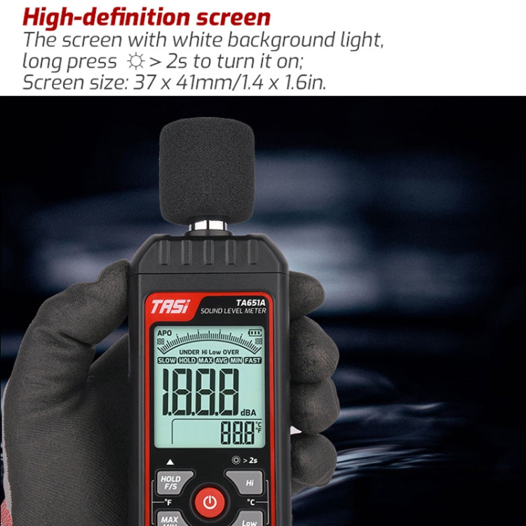 TASI TA651A Household Noise Tester Decibel Device - Light & Sound Meter by TASI | Online Shopping UK | buy2fix