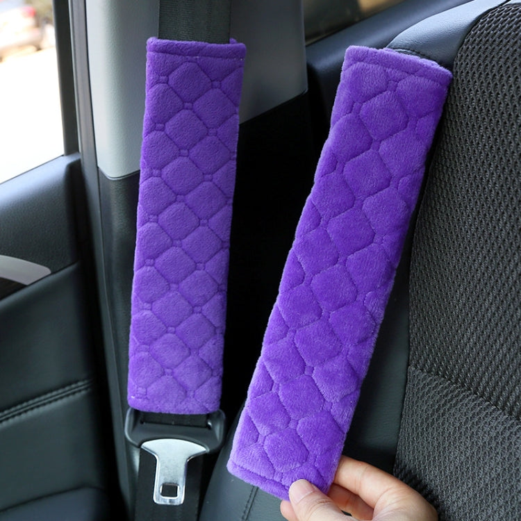 Car Seat Belt Protector Soft Extended Shoulder Pads, Color: Black Plush - Seat Belts & Padding by buy2fix | Online Shopping UK | buy2fix