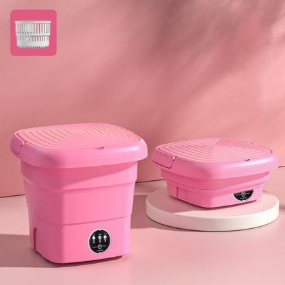 4.5L Mini Portable Folding Household Washing Machine Underwear Washer, Color: Fruit Pink(EU Plug) - Washing Machines & Accessories by buy2fix | Online Shopping UK | buy2fix