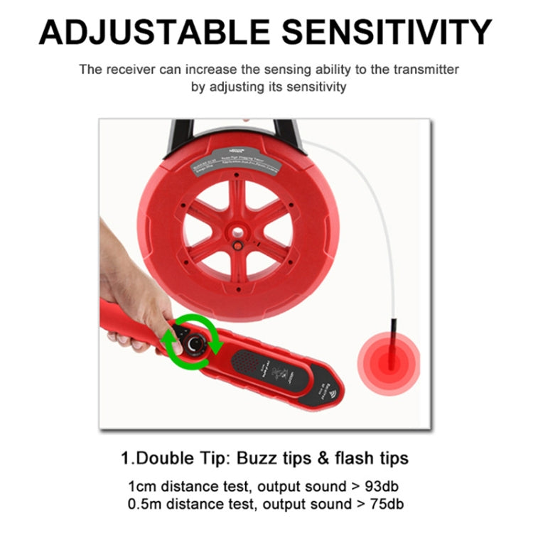 NOYAFA NF-5120 Wall Pipe Blockage Detector Pipe Blockage Detector For Iron/PVC/Cement/Steel Pipes - Other Tester Tool by NOYAFA | Online Shopping UK | buy2fix