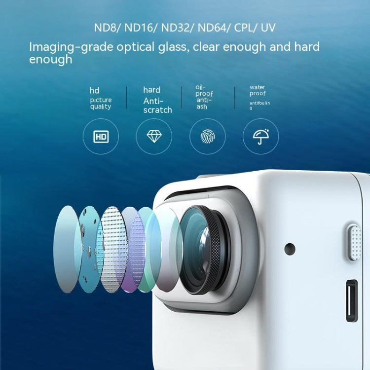 For Insta360 Go 3/Go 2 aMagisn Lens Filters Waterproof Filter, Spec: ND32 - Len Accessories by aMagisn | Online Shopping UK | buy2fix