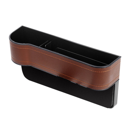 Car Seat Gap Interior PU Leather Storage Box Water Cup Holder(Principal Driver Brown) - Stowing Tidying by buy2fix | Online Shopping UK | buy2fix