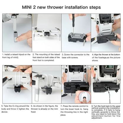 For DJI Mini 2 Drone RCSTQ Transport Thrower Drop Device - Other by RCSTQ | Online Shopping UK | buy2fix