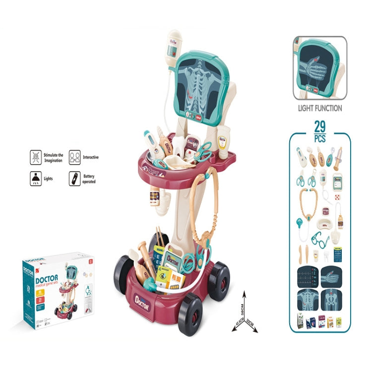 29 In 1 Play House Toy Set Simulation Doctor Cart - Pretend Play Toys by buy2fix | Online Shopping UK | buy2fix