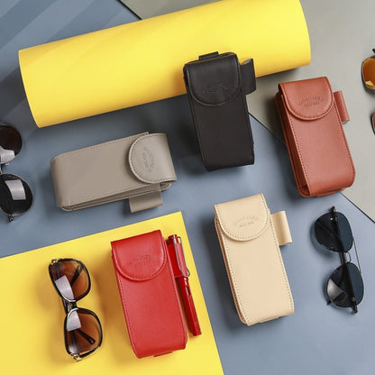Car Glasses Clip Sun Visor Installation Sundry Storage Bag, Color: Brown - Sunglasses & Glasses Clips by buy2fix | Online Shopping UK | buy2fix