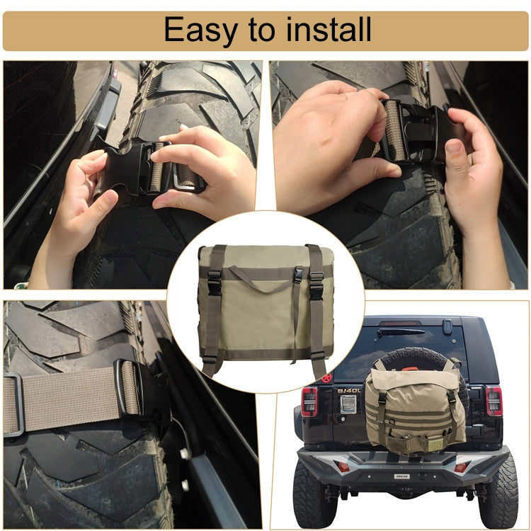 Outdoor Camping Off-road Vehicle Spare Tire Tool Miscellaneous Storage Bag, Color: Black - Stowing Tidying by buy2fix | Online Shopping UK | buy2fix