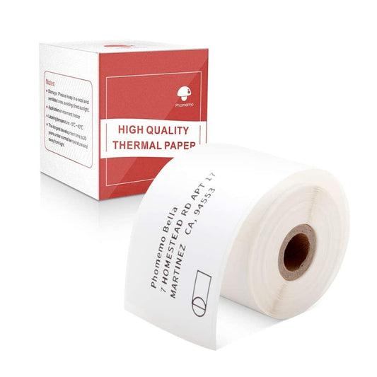 For Phomemo M110 / M200 130pcs /Roll 40x60mm Square Self-Adhesive Thermal Labels On White Background - Printer Accessories by Phomemo | Online Shopping UK | buy2fix