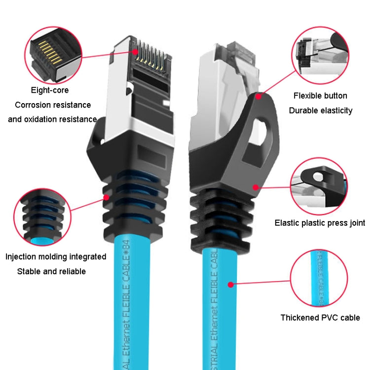 8m CAT5 Double Shielded Gigabit Industrial Ethernet Cable High Speed Broadband Cable - Lan Cable and Tools by buy2fix | Online Shopping UK | buy2fix