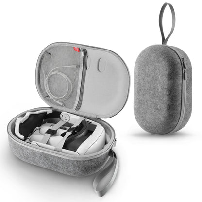 JYS-MQ018 For Apple Vision Pro / Meta Quest 3 VR Glasses Storage Bag Anti-fall and Anti-scrape Portable Bag(Grey) - VR Accessories by JYS | Online Shopping UK | buy2fix