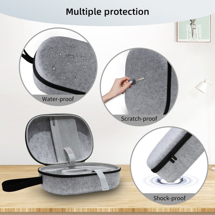 JYS-APP001 For Apple Vision Pro Headset Storage Bag VR Glasses Anti-Scrape Portable Bag, Color: Gray Felt - VR Accessories by JYS | Online Shopping UK | buy2fix