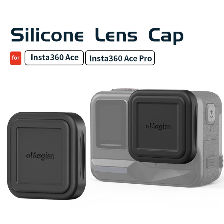 For Insta360 Ace Pro aMagisn Silicone Lens Cap Protective Cover Sports Camera Accessories - Len Accessories by aMagisn | Online Shopping UK | buy2fix