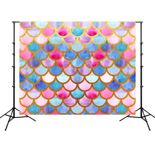 2.1m x 1.5m Mermaid Scales 3D Childrens Birthday Party Photo Photography Background Cloth - Camera Accessories by buy2fix | Online Shopping UK | buy2fix