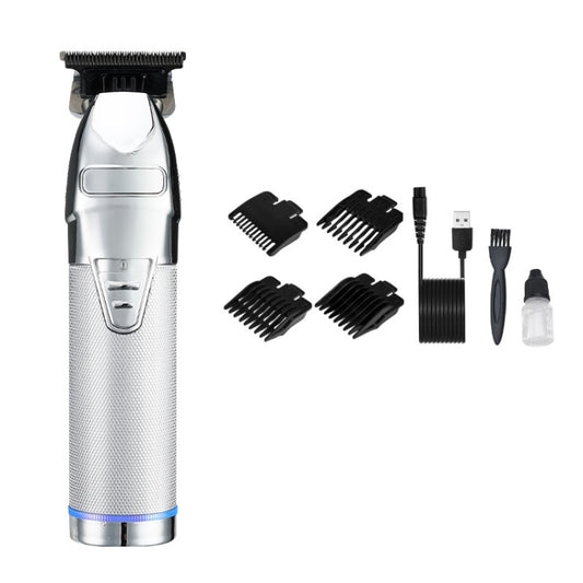 S9 USB Rechargeable Retro Electric Hair Clipper(Silver) - Hair Trimmer by buy2fix | Online Shopping UK | buy2fix