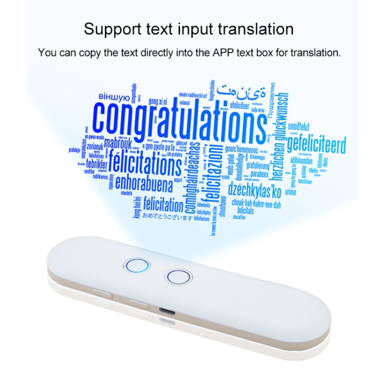 T4 Portable AI Smart Voice Translator Business Travel Real Time Translation Machine Support 42 Languages (Black) - Consumer Electronics by buy2fix | Online Shopping UK | buy2fix