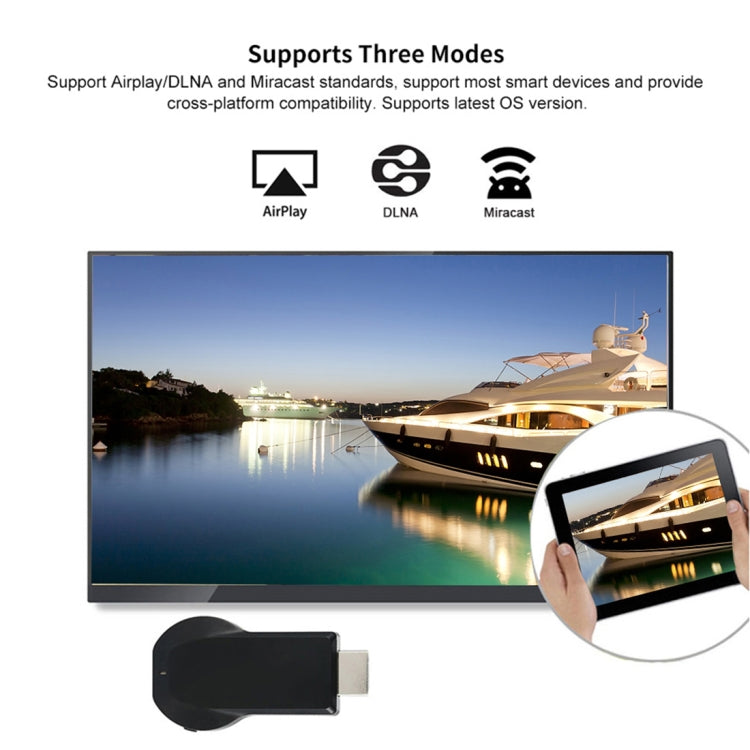 AnyCast M4 Plus Wireless WiFi Display Dongle Receiver Airplay Miracast DLNA 1080P HDMI TV Stick for iPhone, Samsung, and other Android Smartphones - Consumer Electronics by buy2fix | Online Shopping UK | buy2fix