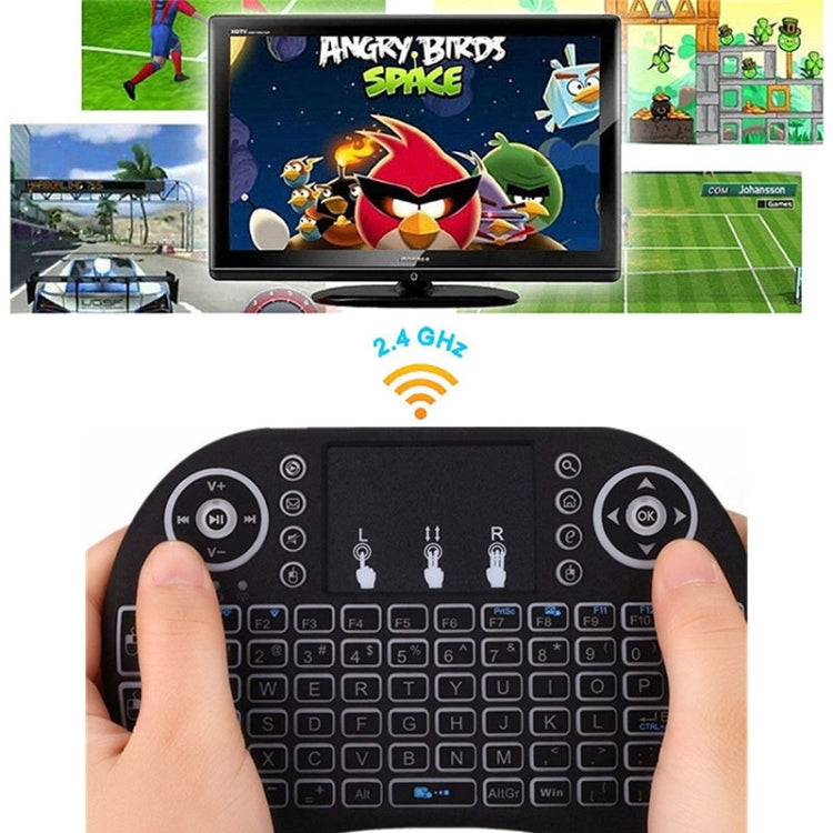 Support Language: Russian i8 Air Mouse Wireless Keyboard with Touchpad for Android TV Box & Smart TV & PC Tablet & Xbox360 & PS3 & HTPC/IPTV - MINI PC Accessories & Gadgets by buy2fix | Online Shopping UK | buy2fix