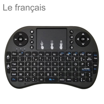 Support Language: French i8 Air Mouse Wireless Keyboard with Touchpad for Android TV Box & Smart TV & PC Tablet & Xbox360 & PS3 & HTPC/IPTV - MINI PC Accessories & Gadgets by buy2fix | Online Shopping UK | buy2fix