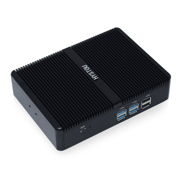 HYSTOU H2 Windows / Linux System Mini PC, Intel Core I5-7267U Dual Core Four Threads up to 3.50GHz, Support mSATA 3.0, 8GB RAM DDR3 + 256GB SSD (Black) - Computer & Networking by buy2fix | Online Shopping UK | buy2fix