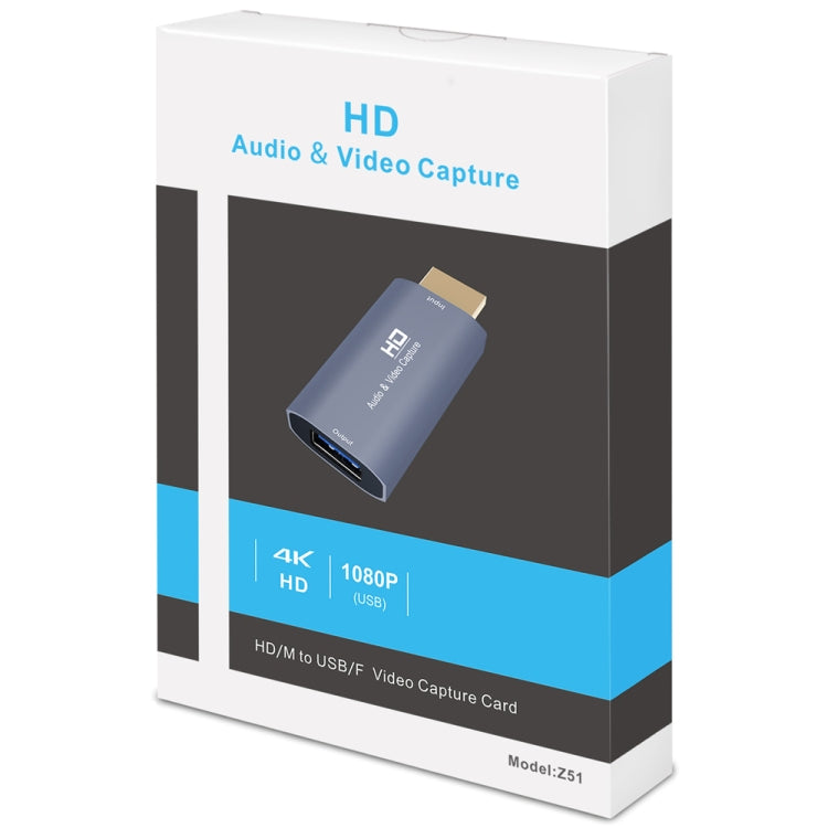 Z51 USB Female to HDMI Male Video Capture Card - Video Capture Solutions by buy2fix | Online Shopping UK | buy2fix