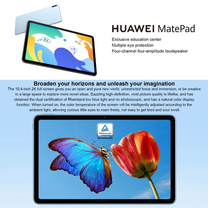 Huawei MatePad 10.4 BAH4-W09 WiFi, 10.4 inch, 6GB+64GB, HarmonyOS 2 HUAWEI Kirin 710A Octa Core up to 2.0GHz, Support Dual WiFi, OTG, Not Support Google Play (Silver) - Huawei by Huawei | Online Shopping UK | buy2fix