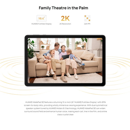 HUAWEI MatePad SE Wi-Fi, 10.4 inch, 6GB+128GB, HarmonyOS 3 Qualcomm Snapdragon 680 Octa Core, Support Dual WiFi / BT, Not Support Google Play(Black) - Huawei by Huawei | Online Shopping UK | buy2fix