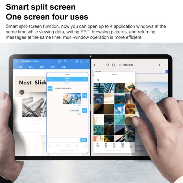 Honor Tablet V7 Pro WiFi BRT-W09, 11 inch, 8GB+128GB, MagicUI 5.0(Android R) MediaTek 1300T Octa Core, Support Dual WiFi / Bluetooth / GPS, Not Support Google Play(Silver) - Huawei by Huawei | Online Shopping UK | buy2fix