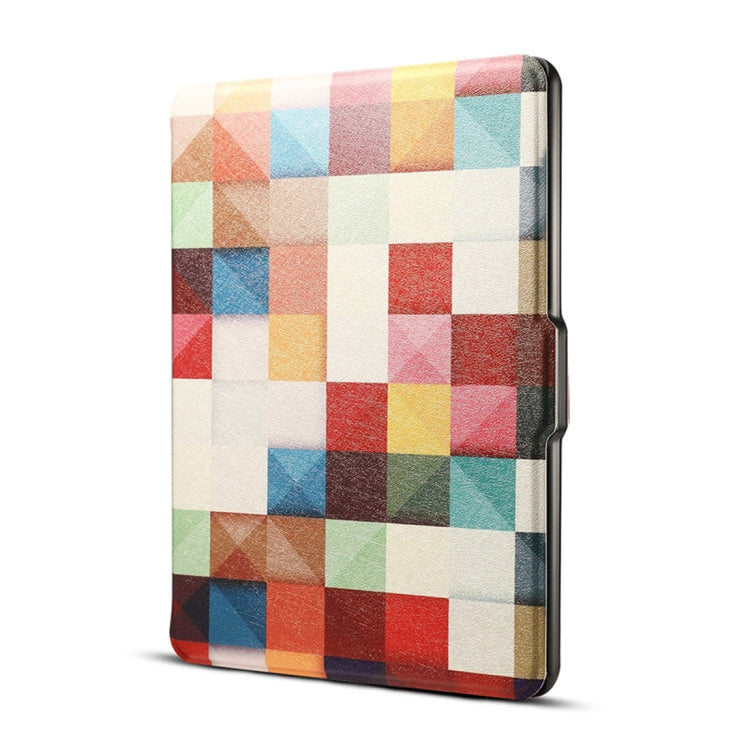 Colors Magic Cube Print Horizontal Flip PU Leather Protective Case for Amazon Kindle Paperwhite 1 & 2 & 3 with Sleep / Wake-up - Mobile Accessories by buy2fix | Online Shopping UK | buy2fix