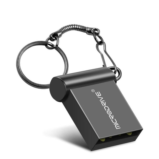 MicroDrive 64GB USB 2.0 Metal Mini USB Flash Drives U Disk (Black) - USB Flash Drives by MicroDrive | Online Shopping UK | buy2fix