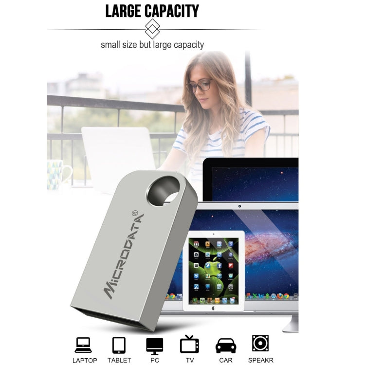Microdata 16GB USB 2.0 Mini Metal U Disk - USB Flash Drives by Microdata | Online Shopping UK | buy2fix